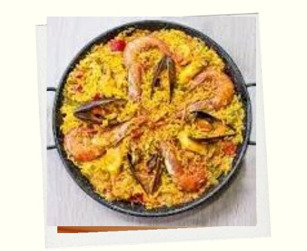 Paella de la comida popular